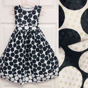 Marmellata Girls Sleeveless Polka Dot Dress/Gown